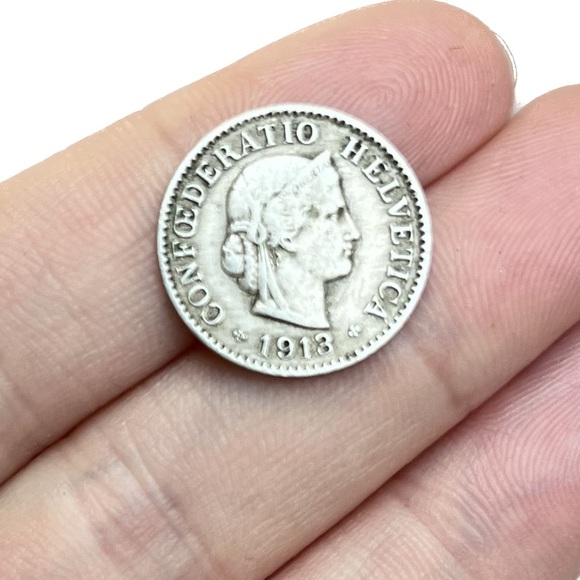 🎈$5 add on - 1913 Switzerland 5 Rappen - Picture 2 of 6